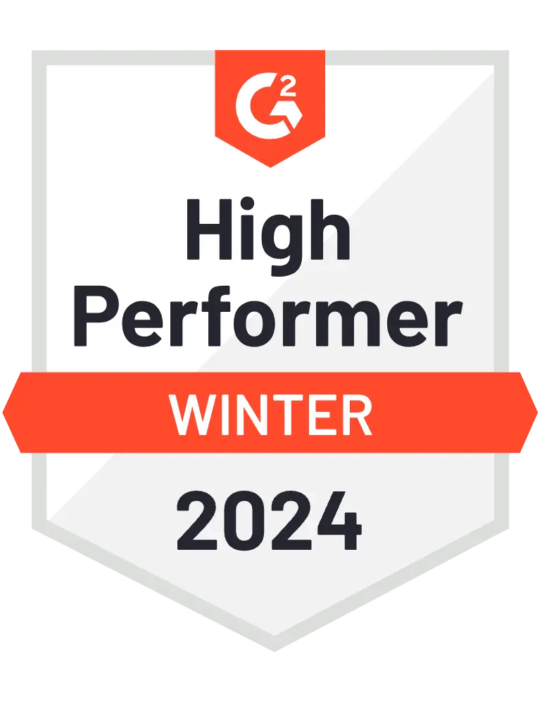 G2 Badge Winter 2023 High Performer
